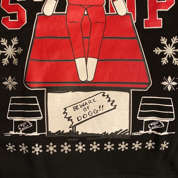 Dogg Supply by Snoop Dogg Holiday Crew Neck Fleece Sweatshirt Size Large - Picture 5 of 8